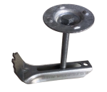 Grating clamp with plate top galvanized for mesh size 30x30mm up to grating height 50mm